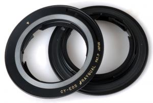 Rayqual Contax / Yashica Lens to Canon EOS Camera Body Lens Adapter