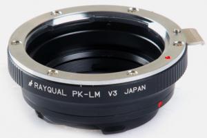 Rayqual Pentax K KA  SLR Lens to Leica M Camera Body Lens Adapter