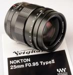 Voigtlander M43 25mm  f/.95 USED Type II